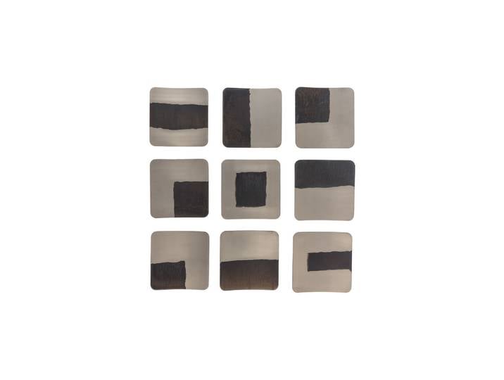 Décoration murale set de 9 métal nickel Nami