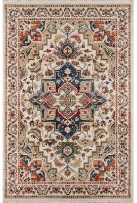 Momeni Lenox Traditional Medallion Area Rug with Fringe