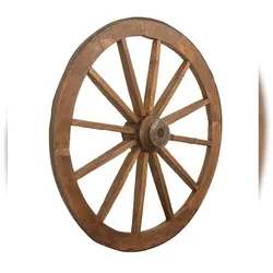 BISCOTTINI INTERNATIONAL ART TRADING BISCOTTINI Restauriertes antikes wagenrad 30x117x117 cm