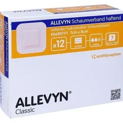 ALLEVYN Schaumverband 7x8 cm haftend 12 St