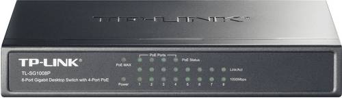 TP-LINK TL-SG1008P TL-SG1008P Netzwerk Switch 8 Port 1 GBit/s PoE-Funktion