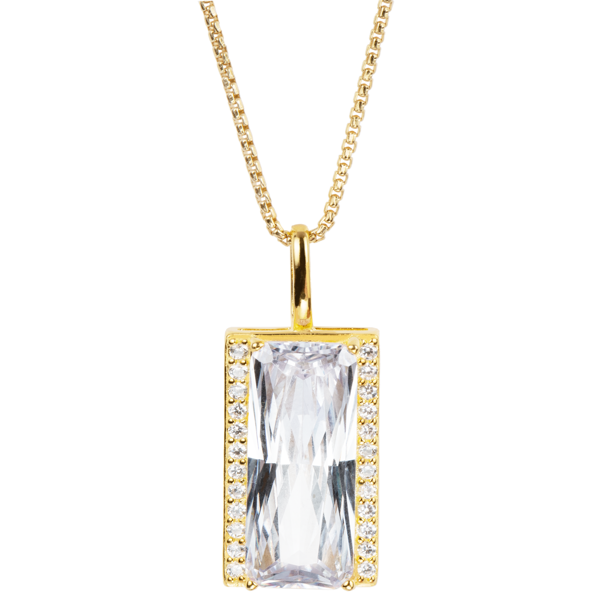 Jacques Lemans Kette Sterlingsilber vergoldet mit Zirkonia