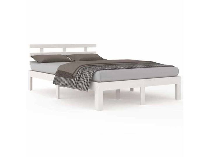 Remise Structure de lit adulte - Blanc - Cadre de lit 2 Personnes - sans matelas - blanc - 140x190cm_kyr85h