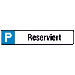 SafetyMarking® Hinweisschild P Reserviert 52 cm x 11 cm