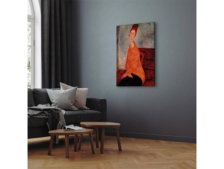 Toile Jeanne Hebuterne Feutre Multicolore/Multicolore 80 x 120cm