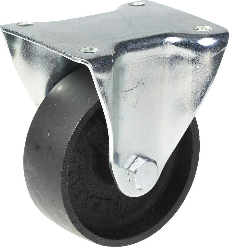 Parnells Zwenkbaar wiel 75 mm zwart gietijzer