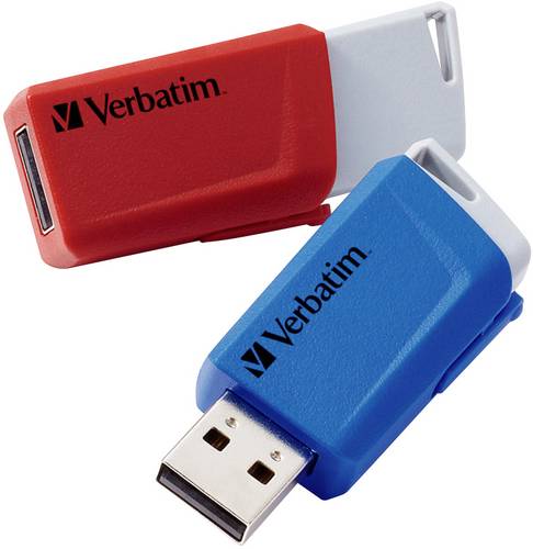 Verbatim V Store N CLICK USB-Stick 32GB Rot, Blau 49308 USB-A (USB 3.2 Gen 1)