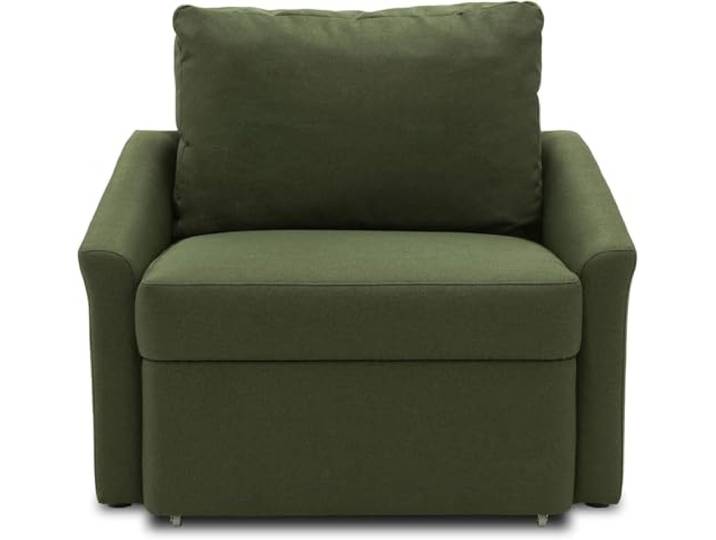 DOMO. collection Sessel Relax, Schlaffunktion, grün Sessel mit Schlaffunktion, bequemer Boxspring Schlafsessel mit klassischem Design, 108 x 96 x 86 cm (BxTxH)