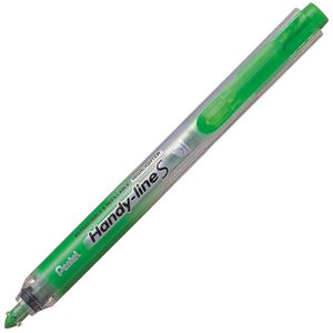 Pentel Textmarker Handy-Line S, Strichbreite 0,8 - 3,8 mm, Druckmechanik, grün