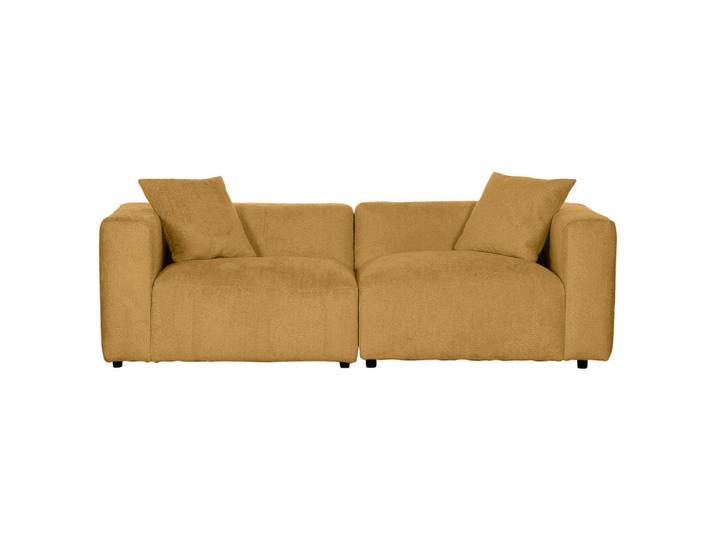 Carryhome Bigsofa, Senfgelb, Kunststoff, Füllung: Polyester, 228x66x111 cm, Stoffauswahl, Rücken echt, Wohnzimmer, Sofas & Couches, Bigsofa
