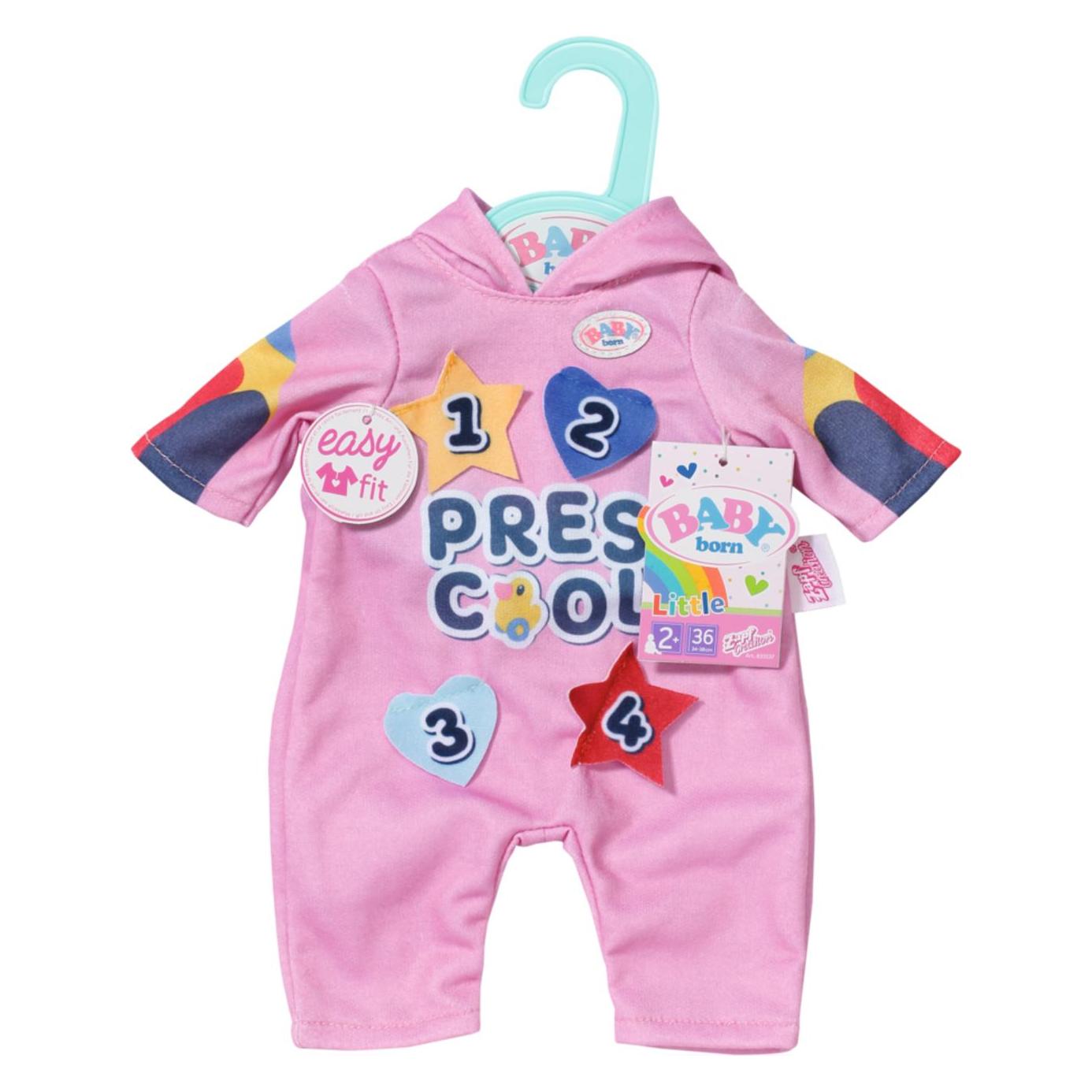 Zapf Creation BABY born Kindergarten Einteiler+Badges (833537)