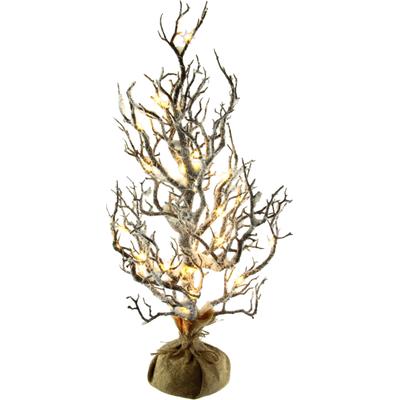 Kunstpflanze I.GE.A., braun (braun, weiß), B:22cm H:60cm T:22cm, Jute, Kunststoff, Kunstpflanzen, Kunstpflanze