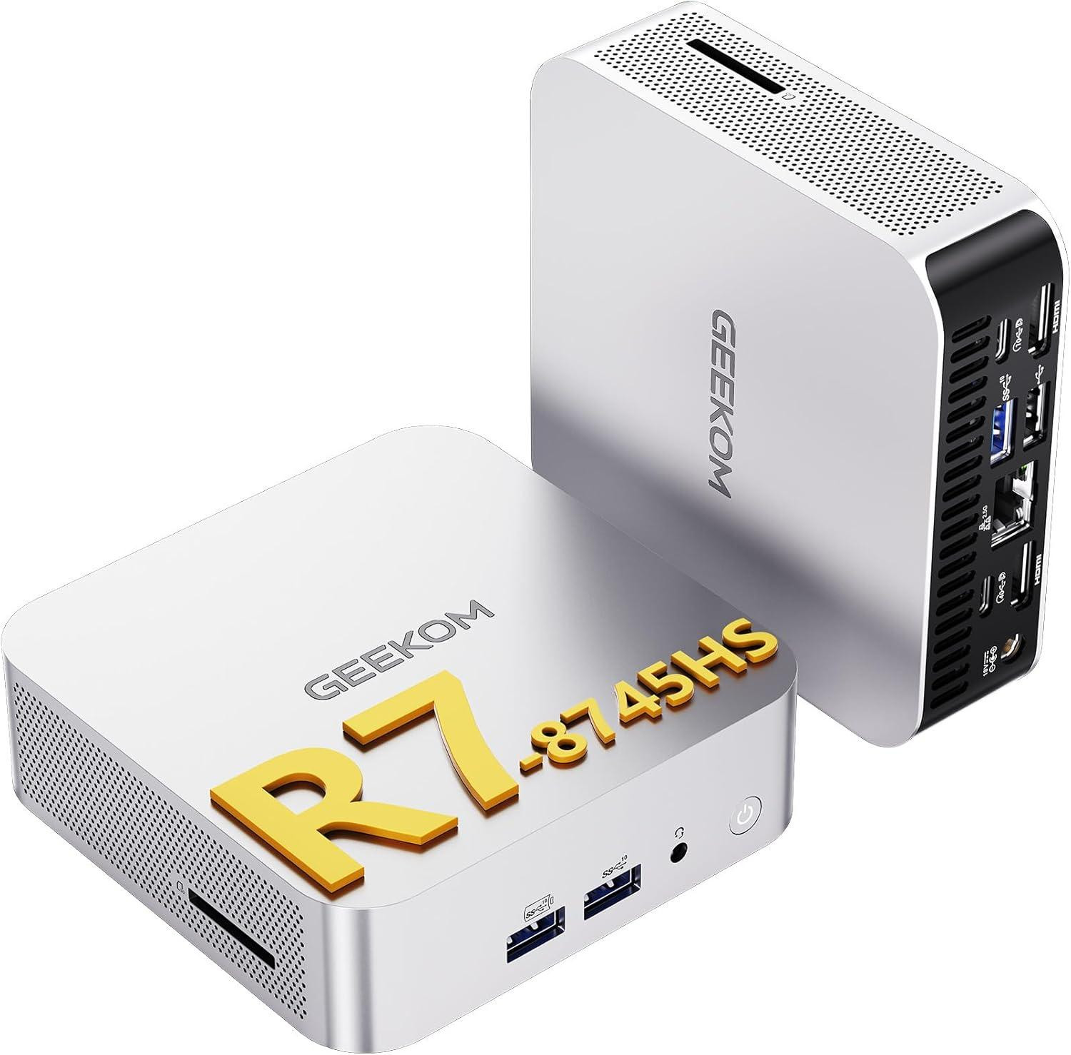 GEEKOM Mini PC A8 met AMD Ryzen 7 8745HS, 16GB DDR5 en 1TB SSD