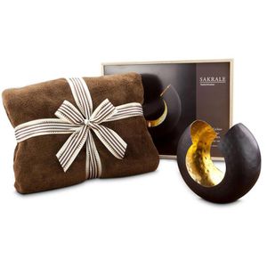 Böttcher-AG Geschenkset Abendstimmung, Teelichthalter und Fleecedecke