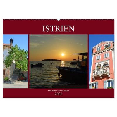 Istrien - Die Perle an der Adria (Wandkalender 2026 DIN A2 quer), CALVENDO Monatskalender