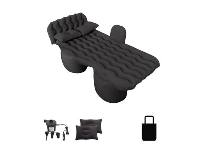 HDRTCBU Universelle aufblasbare Automatratze Luftkissenbett, Schlaf- und Ruhebett, SUV-Reisebett(Black)