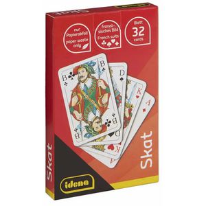 Idena Kartenspiel 40372, Skat, ab 8 Jahre, 3 Spieler, Französisches Bild