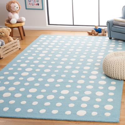 SAFAVIEH Handmade Kids Nessie Dots Wool Rug