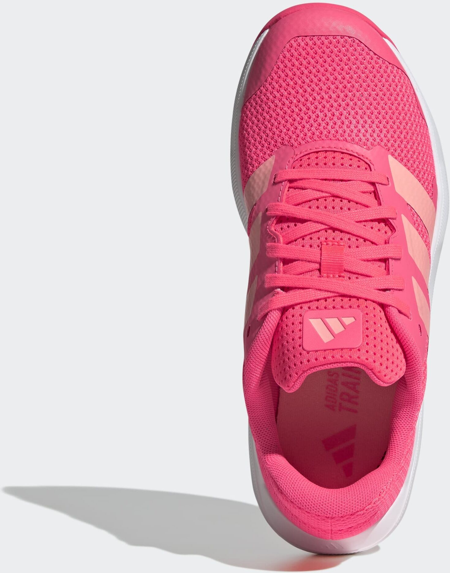 Trainingsschuh ADIDAS PERFORMANCE "DROPSET", Damen, Gr. 38,5, pink (solar turbo, frozen turbo, ftwr weiß), Textil, Schuhe Trainingsschuh, ideal für Gym und Fitnessstudio solar turbo, frozen turbo, ftwr weiß 38,5