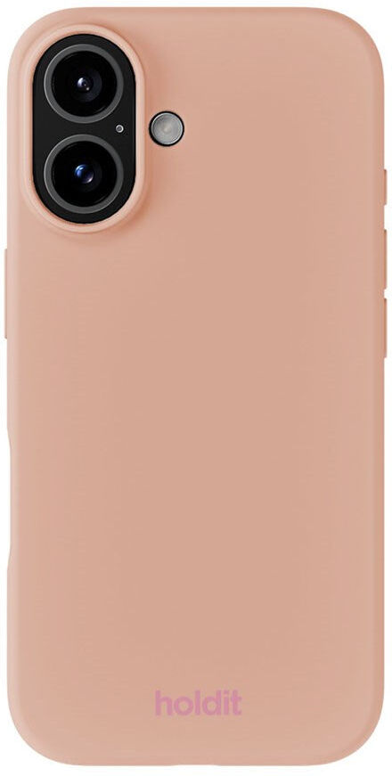 iPhone 16 Holdit Soft Touch Silikone Mobil Cover - Bare Pink
