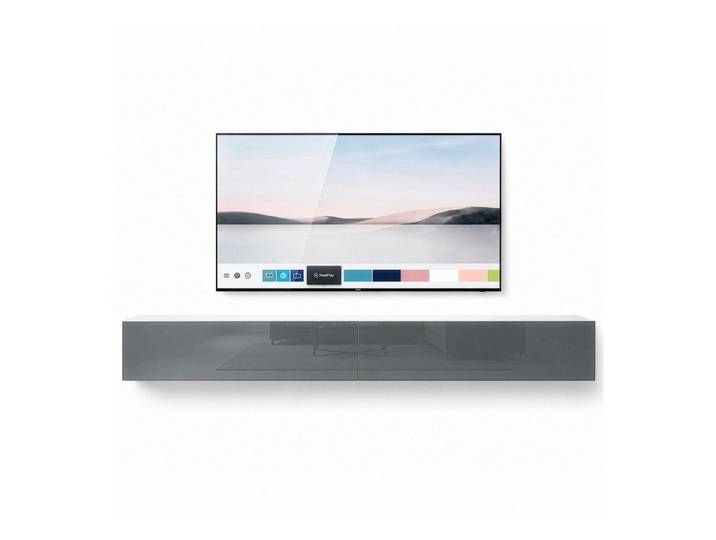 InnoFurn TV-Board Vela hängender Lowboard (2x hängender Fernsehschrank), Sanftes Öffnen, Made in Germany, Modernes Design