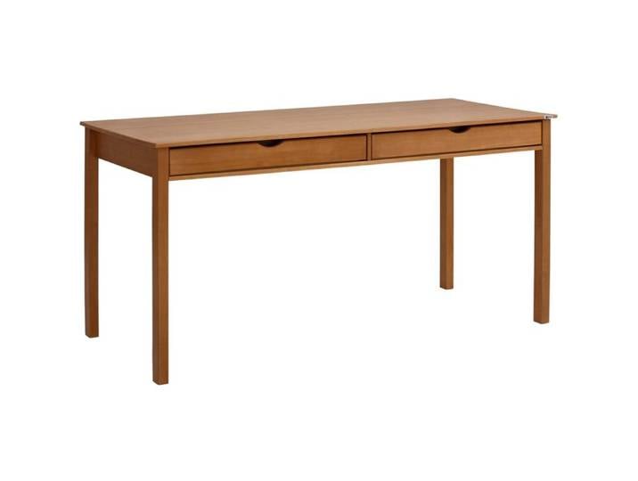 Gava-bureau Avec 2 Tiroirs En Pin Nature teinture/cire