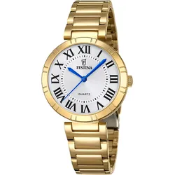 Festina F16938/3 Damenarmbanduhr Mademoiselle Quarz Goldfarben