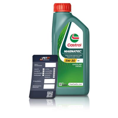 Castrol 1 L Magnatec 5W-30 A5 + Ölwechsel-Anhänger [Hersteller-Nr. 15F903]