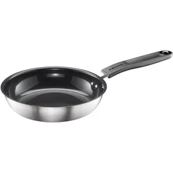 Fiskars Functional Form Bratpfanne 20 cm, Pfanne + Kochtopf, Schwarz, Silber