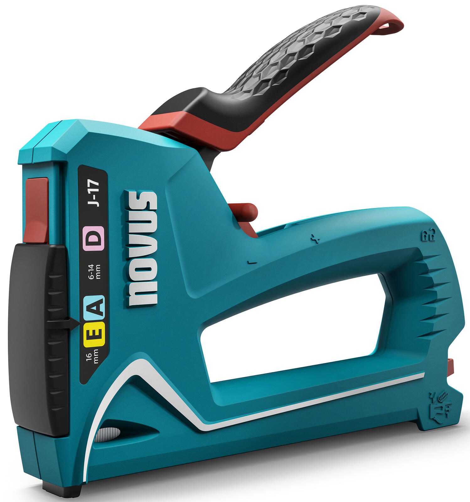 novus Handtacker J-17 türkis, weiß, 1 St. 030-0474