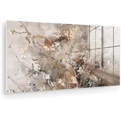 ACRYLGLASBILD Mandelblüte - Kunst - Van Gogh - Beige - Abstrakt 120x60 cm