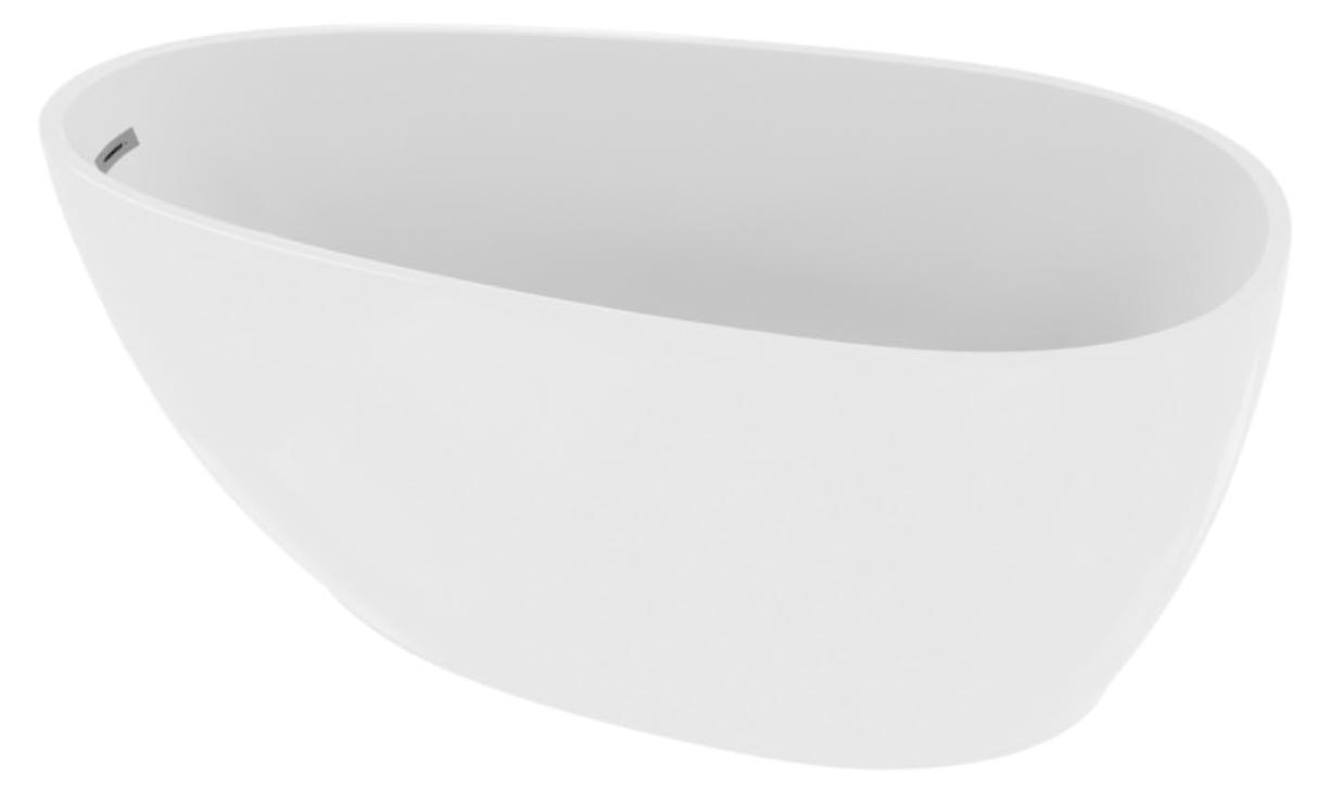 LAVITA Badewanne LACRIMA 170x80x58 cm Weiß
