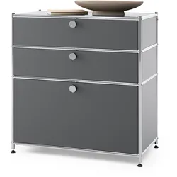 Tchibo - Kommode Metall »Cn3« mit 3 Schubladen - 77x40x84,5cm - chrom -