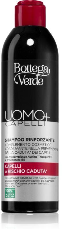 Bottega Verde Man+ shampoing fortifiant pour les cheveux affaiblis ayant tendance à tomber 250 ml