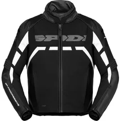 Spidi Rapid, Textil-/Lederjacke H2Out - Schwarz/Weiß - XL