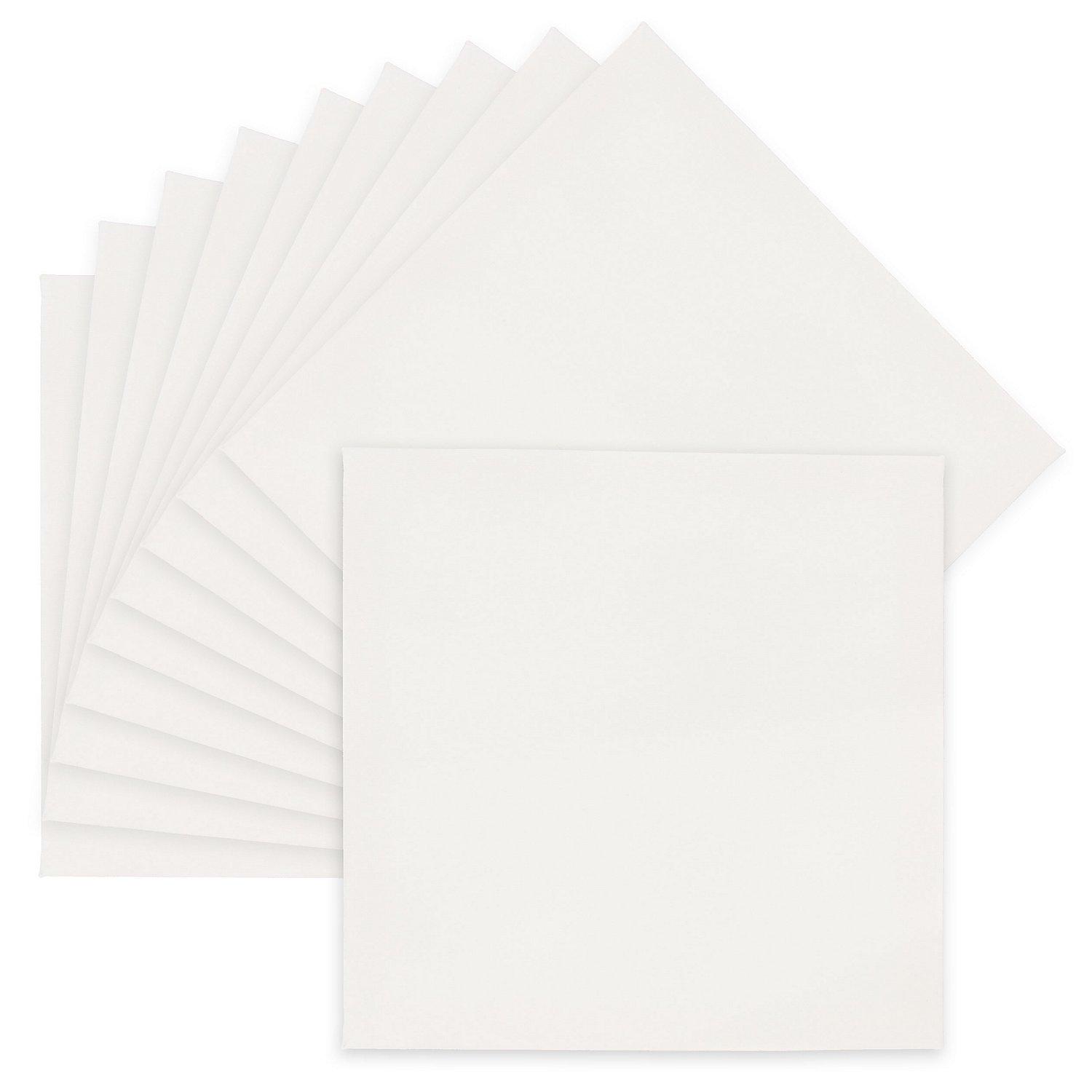 buttinette Keilrahmen-Set "Quadrat", 10er-Pack, in verschiedenen Größen