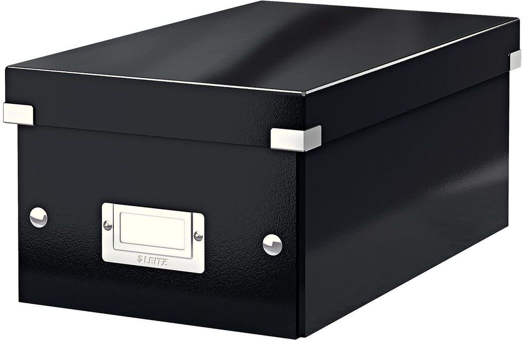 LEITZ Förvaringslåda DVD Click & Store svart
