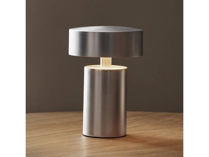 Column Portable Tischleuchte Aluminium - Audo Copenhagen - Wohnzimmer - Design - Metall - Mit Schirm