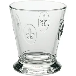 6x La Rochère Whiskybecher 'Lilienblüte', Trinkgläser, Transparent