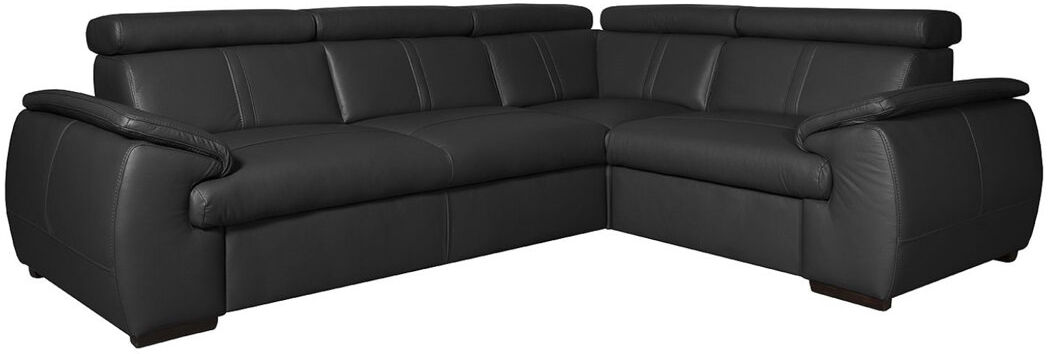Ebern Designs Eea 4 Seater Corner Sofa Black 80cm H X 265cm W X 193cm D