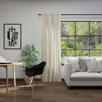 Vorhang NEUTEX FOR YOU "Linessa" Gr. 1, beige, B:137cm H:245cm, Jacquard, Polyester, Gardinen, HxB: 245x137, Schal mit verdeckten Schlaufen