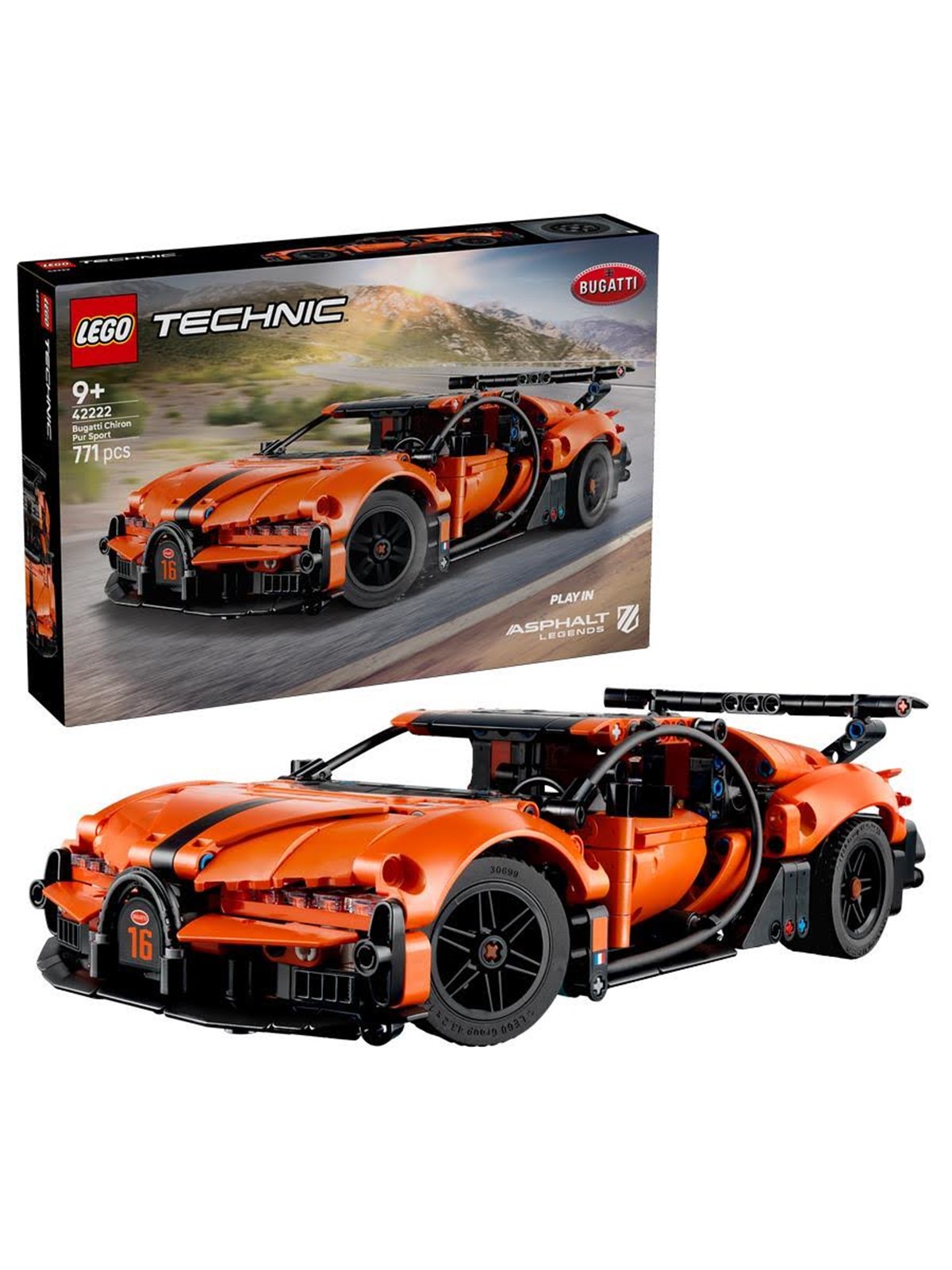 LEGO Technic 42222 Bugatti Chiron Pur Sport Hypercar