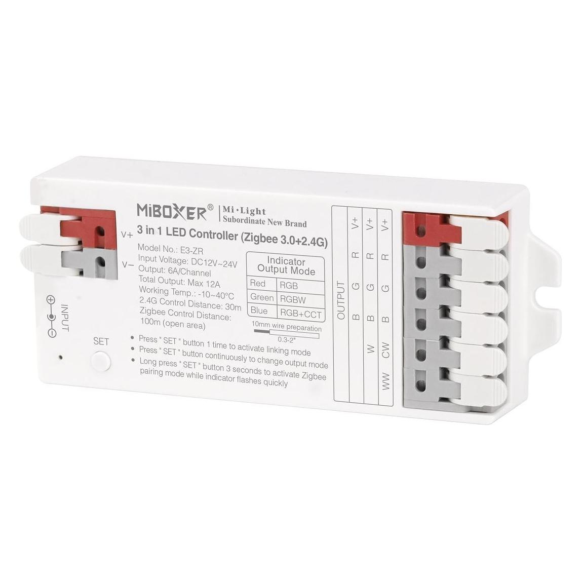 Synergy 21 led controller 3in1 (rgb/rgbw/rgb+cct) zigbee3.0/2.4g *milight/miboxer* (RGB, RGBW) (E3-ZR)