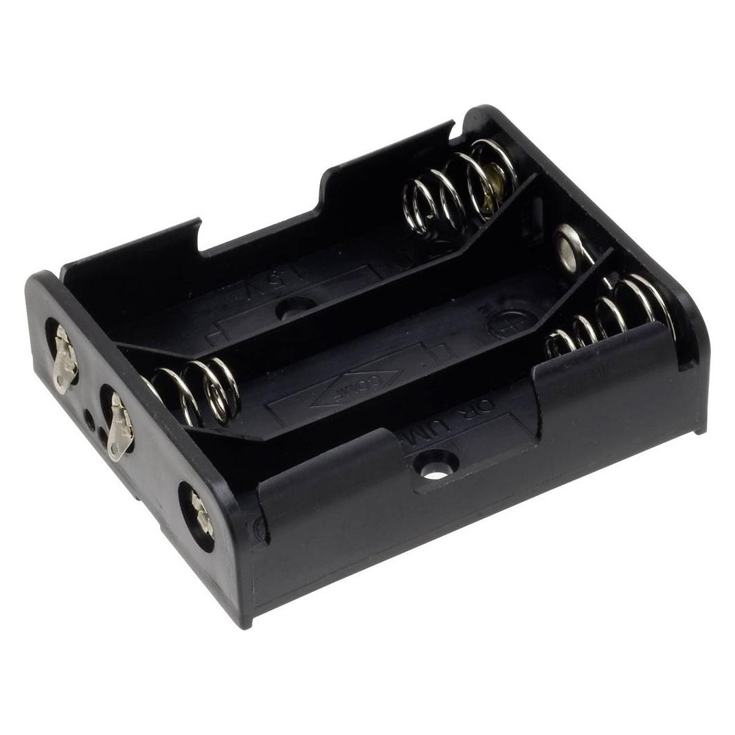 Tru Components BH-331D Batteriehalter 3x Mignon (AA) Lötanschluss (BH-331D)