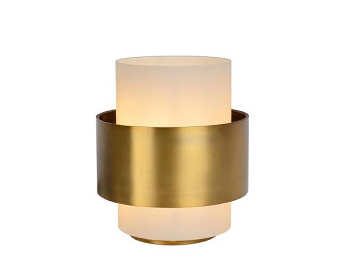 LUCIDE FIRMIN - Lampe de table - Ø 20 cm - 1xE27 - Or Mat/Laiton
