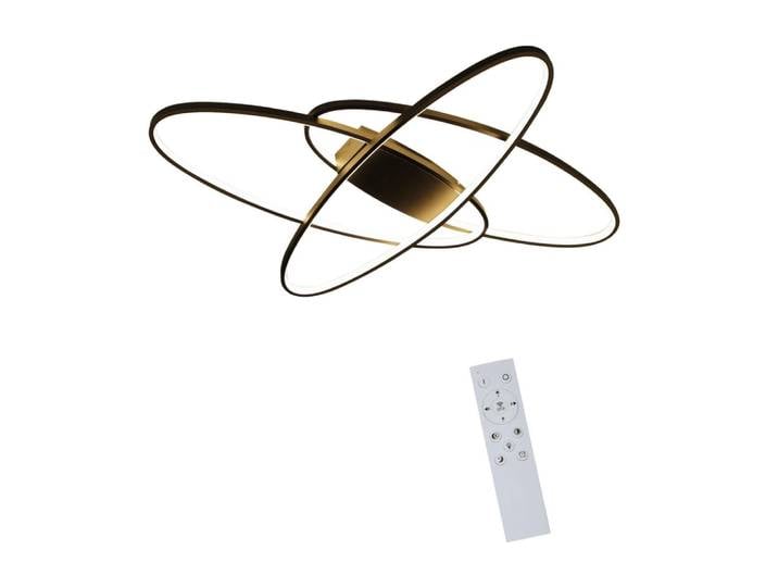 Plafonnier fer noir 85x62x7cm led 75w