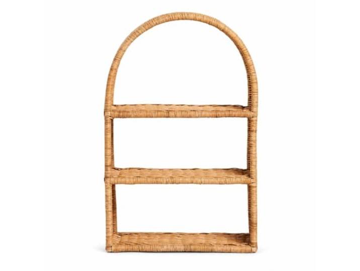 SNDISNV Wandregal aus Korbgeflecht Platzsparende Boho-Möbel for Wohnzimmer, Badezimmer
