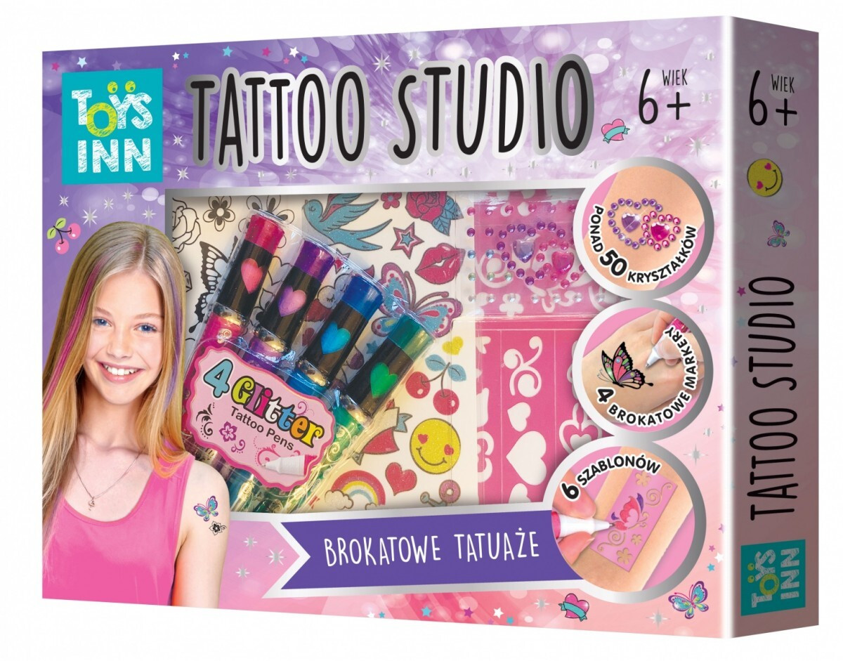 Stnux Glittertattoos voor kinderen met kristalverf