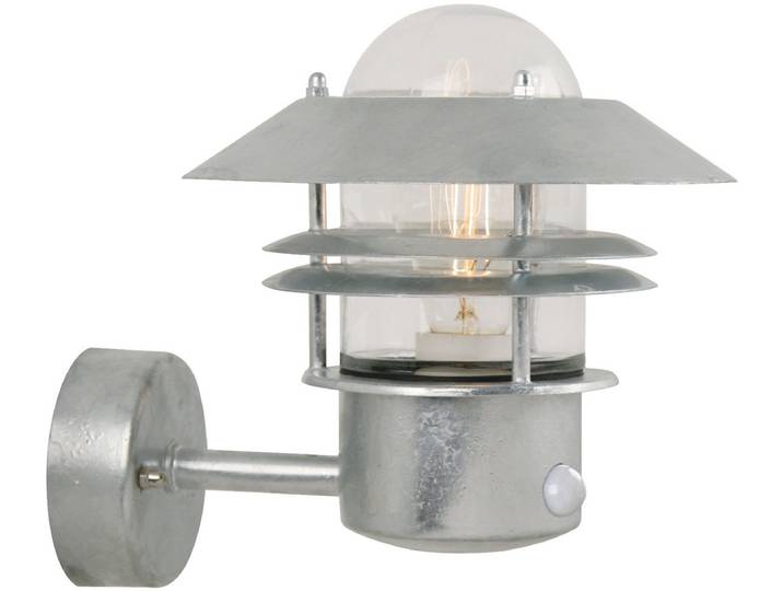 Nordlux Blokhus-wandlamp-Up-Sensor-E27-gegalvaniseerd