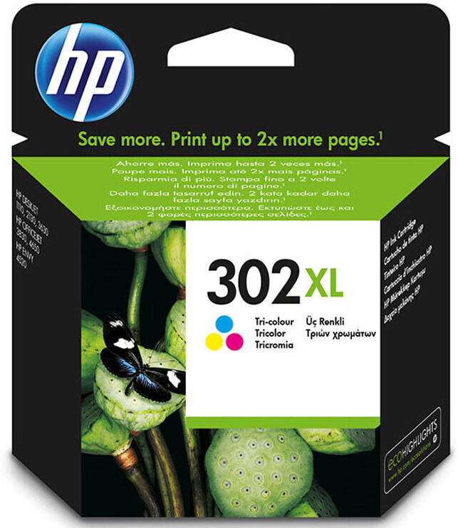 TINTEIRO HP 302 XL TRICOL F6U67A
